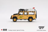 Land Rover Defender 110 1989 Camel Trophy Amazon Team Turkey (LHD) - MINI GT - 1:64