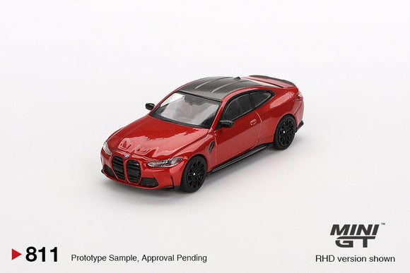 BMW M4 Competition (LHD) (Sakhir Orange) - MINI GT - 1:64