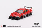 Nissan LB-ER34 Super Silhouette Skyline (RHD) (Red/Black) - MINI GT - 1:64
