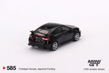 Honda Civic Type R 2023 with Advan GT Wheel (LHD) (Crystal Black Pearl) - MINI GT - 1:64