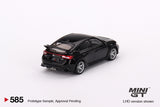 Honda Civic Type R 2023 with Advan GT Wheel (RHD) (Crystal Black Pearl) - MINI GT - 1:64
