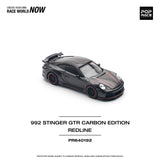 Porsche 911 (992) Stinger GTR Carbon Edition/Red line - Pop Race - 1:64 - Modelcars Passion