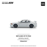 Nissan Skyline GT-R R32 (Crystal White) - Pop Race - 1:64
