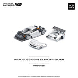 Mercedes CLK-GTR (Silver) - Pop Race - 1:64