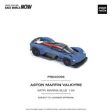 Aston Martin Valkyrie (Satin Marina Blue) - Pop Race - 1:64