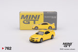 Nissan Skyline GT-R (R34) V-Spec (RHD) (Lightning Yellow) - MINI GT - 1:64