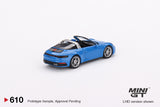 Porsche 911 Targa 4S (992) LHD (Shark Blue) - MINI GT - 1:64