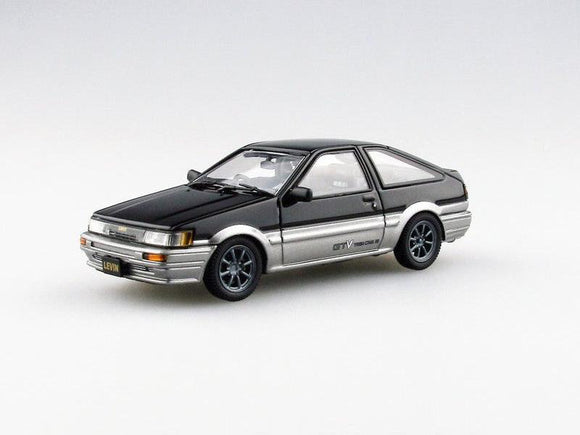 Toyota Corolla Levin 1600 GTV with alloy wheel (Black/Silver) - Ebbro - 1:43
