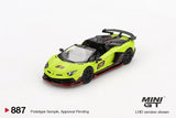Lamborghini Aventador SVJ 63 Roadster (LHD) (Verde Shock) - MINI GT - 1:64
