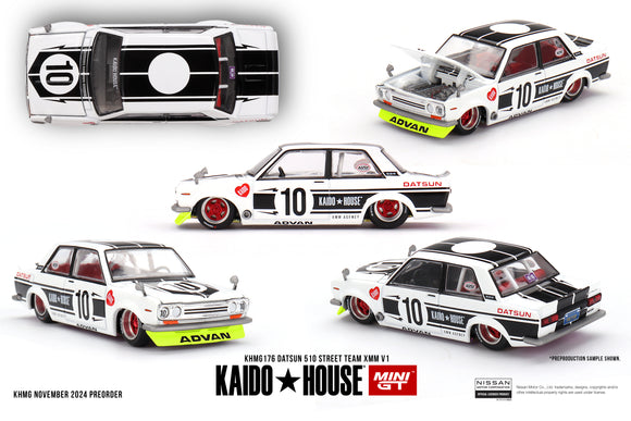 Datsun 510 Street Team XMM V1 - MINI GT - 1:64