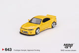 Nissan Silvia (S15) Rocket Bunny (RHD) (Bronze Yellow) - MINI GT - 1:64
