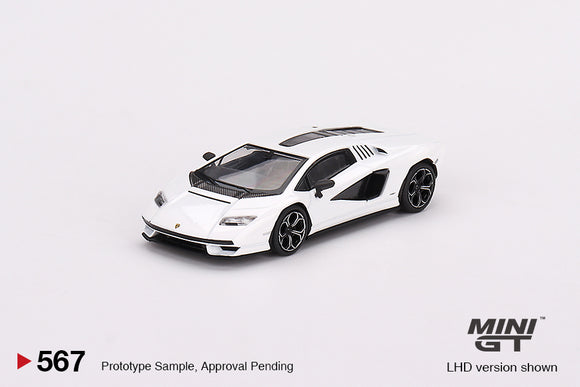 Lamborghini Countach LPI 800-4 (LHD) (Bianco Siderale) - MINI GT - 1:64