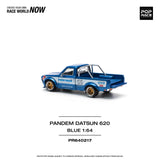 Datsun 620 Pandem (Blue) - Pop Race - 1:64 Modellauto 1/64