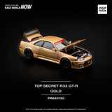 Nissan Skyline GT-R R33 Top Secret (Gold) - Pop Race - 1:64 Modellauto 1/64