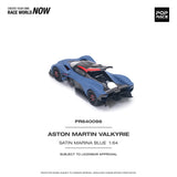 Aston Martin Valkyrie (Satin Marina Blue) - Pop Race - 1:64
