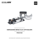 Mercedes CLK-GTR (Silver) - Pop Race - 1:64
