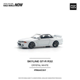 Nissan Skyline GT-R R32 (Crystal White) - Pop Race - 1:64