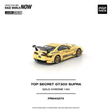 Toyota Supra Top Secret GT300 (Gold Chrome) - Pop Race - 1:64 Modellauto 1/64