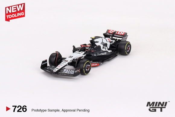 AlphaTauri AT04 #22 Yuki Tsunoda 2023 Australian Grand Prix - MINI GT - 1:64