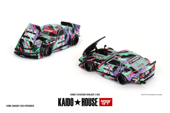 Nissan Fairlady Z HKS V1 - MINI GT - 1:64