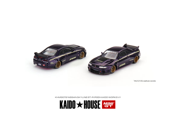 Nissan Skyline GT-R (R33) Kaido Works V1 - MINI GT - 1:64