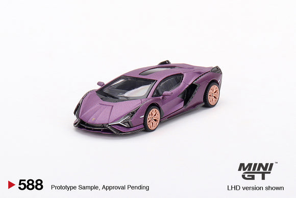 Lamborghini Sián FKP 37 (LHD) (Matte Viola SE30) - MINI GT - 1:64