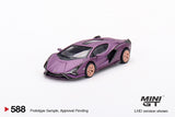 Lamborghini Sián FKP 37 (LHD) (Matte Viola SE30) - MINI GT - 1:64
