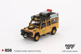 Land Rover Defender 110 1989 Camel Trophy Amazon Team Turkey (LHD) - MINI GT - 1:64