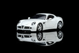 Alfa Romeo 8C Competizione 2008 (Bianco Polare) - MotorHelix - 1:64 Modellauto 1/64