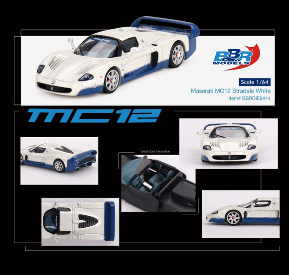 Maserati MC12 Stradale (White) - BBR - 1:64