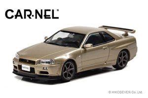 Nissan Skyline GT-R M-Spec II Nür (BNR34) 2002 (Silica Brass) - Carnel - 1:43