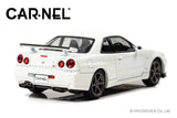 Nissan Skyline GT-R V-Spec II Nür (BNR34) 2002 (White Pearl) - Carnel - 1:43