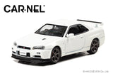 Nissan Skyline GT-R V-Spec II Nür (BNR34) 2002 (White Pearl) - Carnel - 1:43