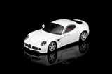 Alfa Romeo 8C Competizione 2008 (Bianco Polare) - MotorHelix - 1:64 Modellauto 1/64