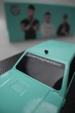 World's Shortest Drivable Car Carmagheddon (Tiffany Blue) - Micro Turbo - 1:64 - Modelcars Passion