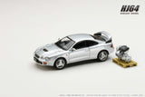Toyota Celica GT-Four WRC Edition (ST205) with Engine Display Model (Silver) - HOBBY JAPAN - 1:64