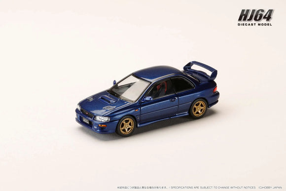 Subaru Impreza Pure Sports Coupé WRX Type R STi Version (GC8) V WR Type Front Bumper (Gran Blue Mica) - HOBBY JAPAN - 1:64