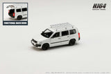Toyota Probox Customized Version with Roof Carrier (White) - HOBBY JAPAN - 1:64