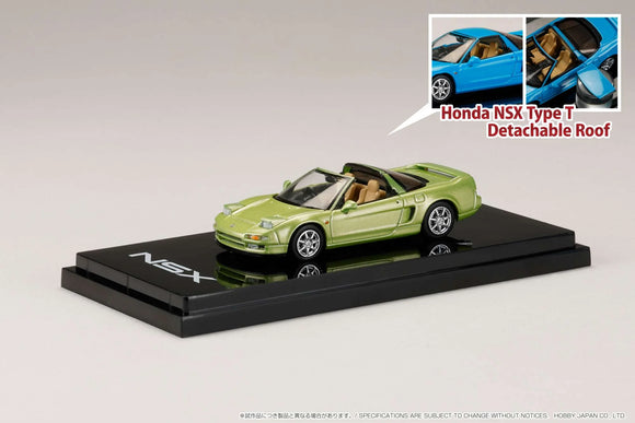 Honda NSX Type T with Detachable Roof (Lime Green Metallic) - HOBBY JAPAN - 1:64
