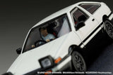 Toyota Sprinter Trueno GT Apex AE86 / INITIAL D Takumi Fujiwara VS Takeshi Nakazato with Figure - HOBBY JAPAN - 1:64