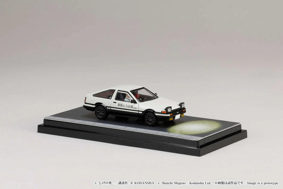 Toyota Sprinter Trueno GT Apex AE86 / INITIAL D Takumi Fujiwara VS Takeshi Nakazato with Figure - HOBBY JAPAN - 1:64
