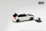 Honda Civic Type R (EK9) 1997 Customized Version with Engine Display Model (Championship White) - HOBBY JAPAN - 1:64