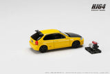 Honda Civic Type R (EK9) 1997 Customized Version with Engine Display Model (Sunlight Yellow) - HOBBY JAPAN - 1:64