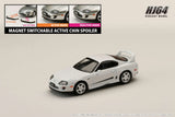 Toyota Supra RZ (JZA80) with Active Spoiler Parts (Super White II) - HOBBY JAPAN - 1:64