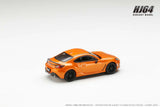 Toyota GR86 RZ 10th Anniversary Limited with Genuine Optional Rear Spoiler (Orange) - HOBBY JAPAN - 1:64 Modellauto 1/64