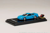 Honda NSX Coupe with Engine Display Model (Phoenix Blue) - HOBBY JAPAN - 1:64