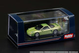 Honda NSX Coupe with Engine Display Model (Lime Green Metallic) - HOBBY JAPAN - 1:64