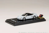 Honda NSX Coupe with Engine Display Model (Platinum White Pearl) - HOBBY JAPAN - 1:64