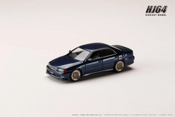 Toyota Chaser Tourer V (JZX100) 1998 JDM Style (Dark Blue Mica) - HOBBY JAPAN - 1:64