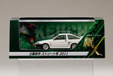 Toyota Sprinter Trueno Keiichi Tsuchiya Street 2011 (White/Green) - HOBBY JAPAN - 1:64 Modellauto 1/64